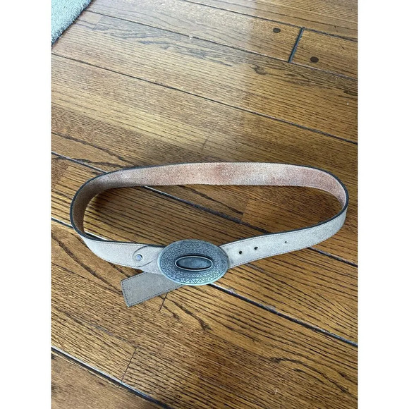 Western Leather Beige Belt 100cm aprox 40” - Picture 3 of 5